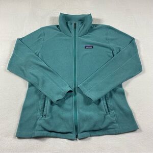 Patagonia Micro D Fleece Jacket Full Zip Teal Blue Sweatshirt